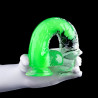 ClearlyHorny Gode transparent Jelly Mut XS 12 x 3cm Vert